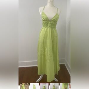 Zara Lime Green Maxi Dress